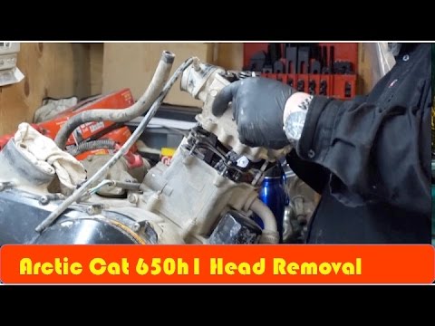 Arctic Cat 650H1 How to Remove Head DIY