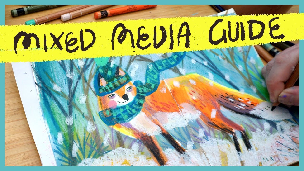 Beginner's guide to mixed media - how I make my illustrations!