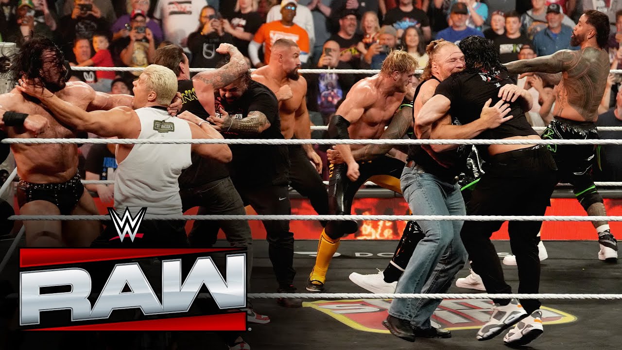 Reigns, Lesnar, Rhodes, Punk and crew brawl before WarGames: Raw highlights, Nov. 24, 2025
