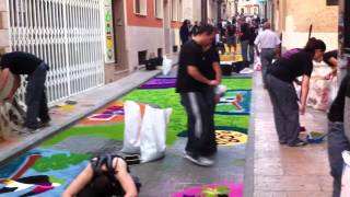 preview picture of video 'ALFOMBRAS DE SERRÍN = ELCHE DE LA SIERRA 2012 - 3'