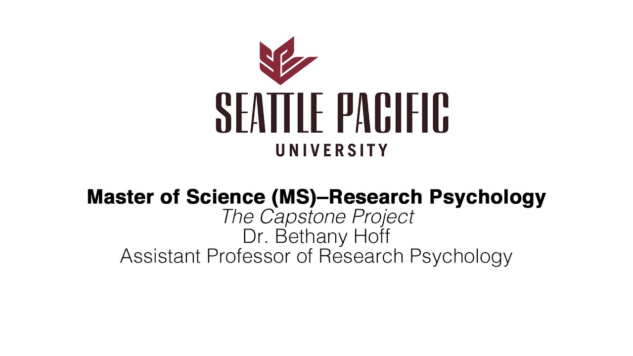 The Capstone Project–Dr. Bethany Hoff