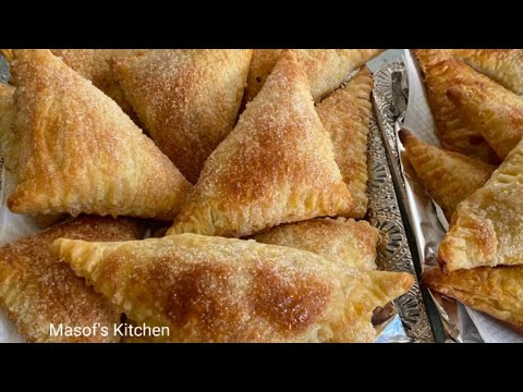 Easy Apple Turnovers Recipe//Appleflappen //Masof's kitchen