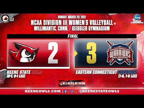 Keene State Volleyball @ Eastern Connecticut State 3/28/2021