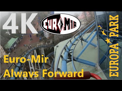 Euro Mir - 4K Onride 2020 - Europa Park - Mack Rides Spinning Coaster - 1st Row - POV