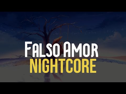 ►NIGHTCORE / Falso Amor - UM44K e Ferrugem ♫ (Letra da Música / Lyrics)