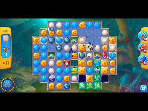 Fishdom. 5961 level no boosters and diamonds