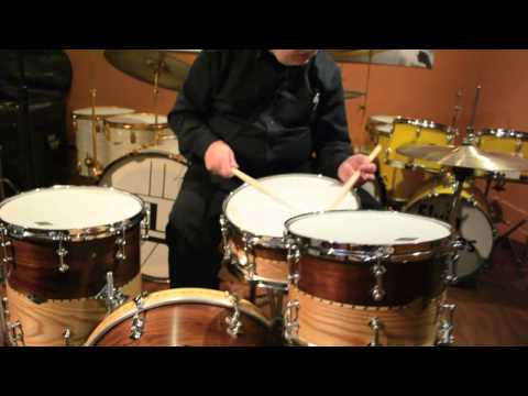 Steve Maxwell Vintage Drums - (Craviotto Walnut Ash 2-in-1 Drum Set - 2/12/14)