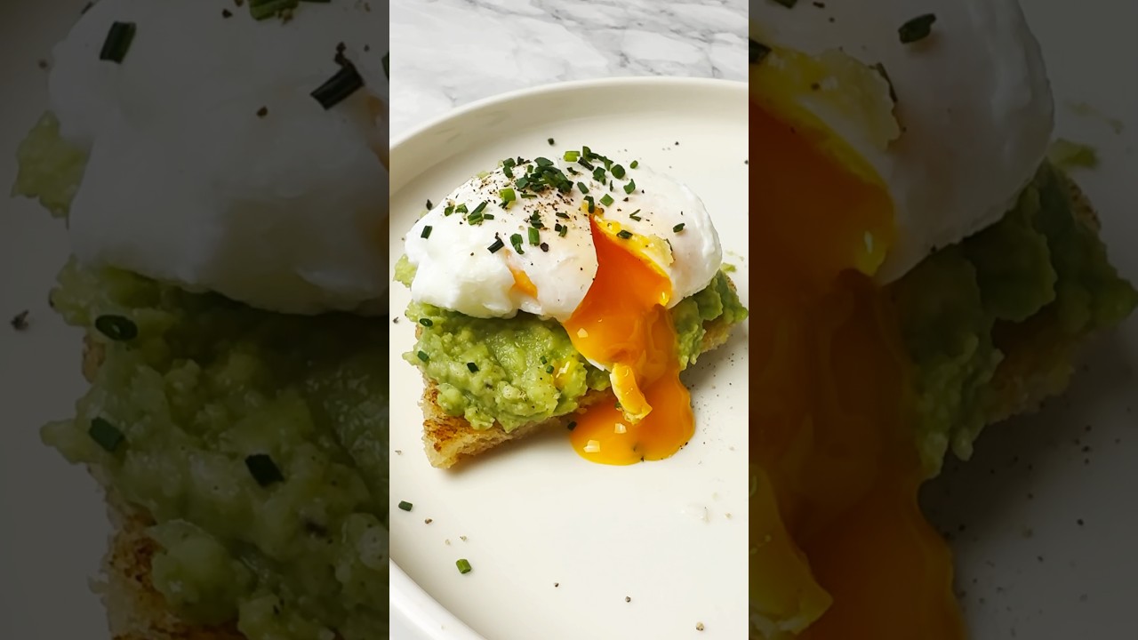 Heart-Shaped Avocado Toast with a Poached Egg video