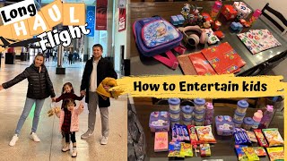 How to ENTERTAIN kids and toddlers in LONG HAUL FLIGHT