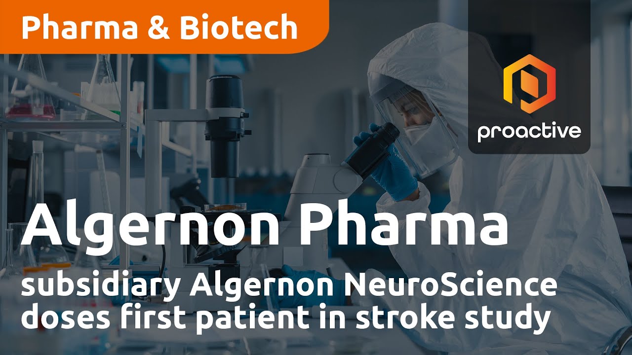Algernon Pharmaceuticals subsidiary Algernon NeuroScience doses first patient in stroke study