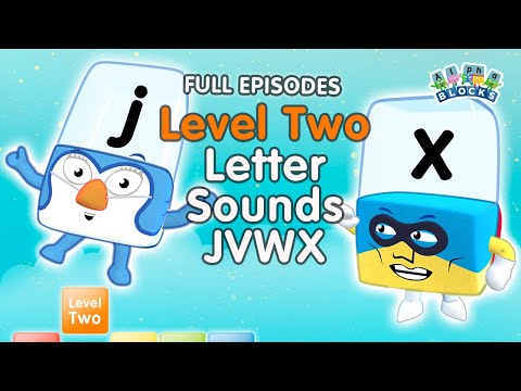 #ステイヤーズーム アルファブロックス レベル2｜全話セット｜レターサウンズ JVWX｜#ホームスクーリング (#Stayathome - Alphablocks Level Two | FULL EPISODES | Letter Sounds - JVWX | #HomeSchooling)
