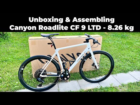 Unboxing & Assembling Canyon Roadlite CF 9 LTD - 8.26 kg