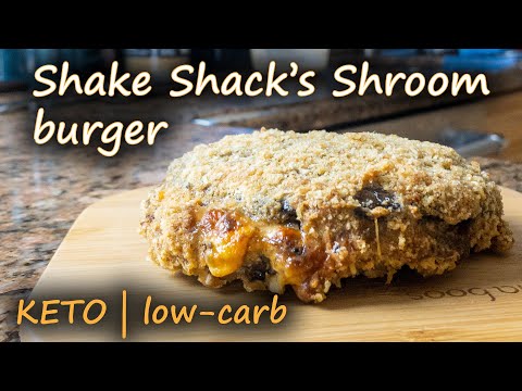 How to make Shake Shack’s Shroom Burger but without a bun and oven fried | KETO / Low Carb Recipe
