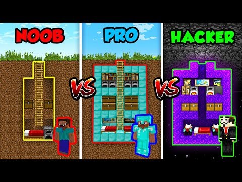 Minecraft NOOB vs. PRO vs HACKER: SECRET HOUSE in Minecraft! Video