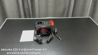 Multifunkční nabíjecí stanice - powerbanka, Li-Ion 24.000mAh, AC-80W