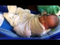 Mason S First Bath