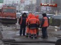 Московское шоссе в районе Автовокзала залило водой