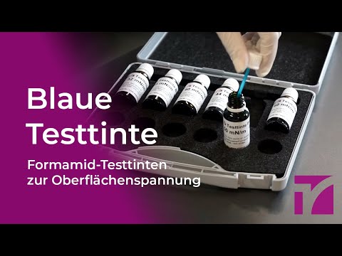 Testtinte Blau – Formamid-Testtinten zur Oberflächenspannung | Tantec Deutschland