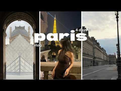 4 days in paris travel vlog - eiffel tower, museums, cafes, and walks