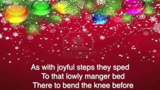 As With Gladness Men of Old ~ The London Fox Singers ~ lyric video