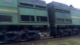 preview picture of video 'DROCHIA - Поезд   (Кишинев-Москва)   отправление'