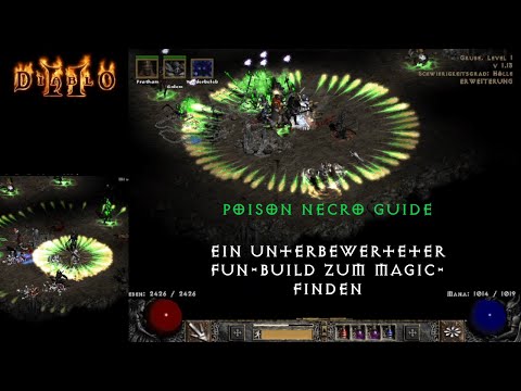 Diablo 2 - Character Guide - Poison Necro - a fun build for finding magic