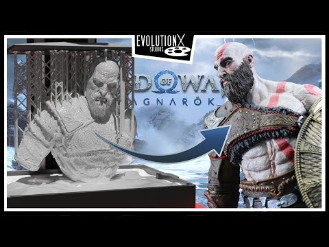 I 3D Printed Kratos from God of War Ragnarök