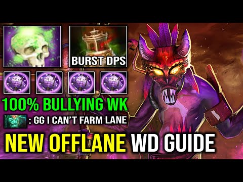 NEW Pro Offlane Witch Doctor Guide - 100% Bullying WK From His Lane with Unlimited Paralyzing Dota 2