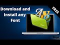 How To Download And Install Helvetica Neue Font || How To Install Fonts In Windows PC