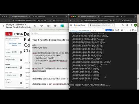 App Dev Deploying the Application into Kubernetes Engine Python GSP188