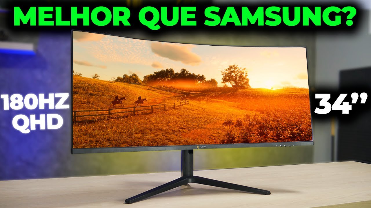 Miniatura da avaliação em vídeo de Monitor Gamer PCYES Z-MAX Z34C 34" Curvo WQHD 165Hz 1ms Branco