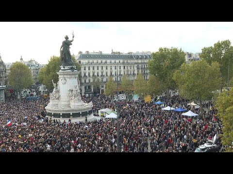 France teacher attack: Rallies held to support beheaded Samuel Paty | AFP