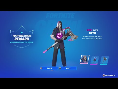 The Styx Crew Pack Is NOW Available (Fortnite June Crew Pack)