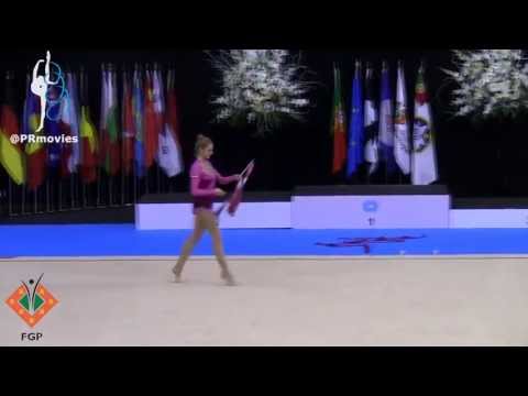 Mariya Mateva - BUL - Fita (Ribbon) - Qualification - WC of Lisbon 2013