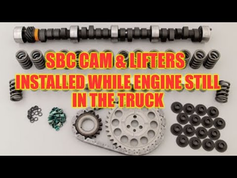 Small Block Chevy V8 Cam and Lifters Install while still in the truck! - I'll show you how!