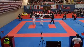 Download lagu Karate 1 premier league male kumite 75 Dastonbek Otabolaev vs  Petromarchi Italy mp3