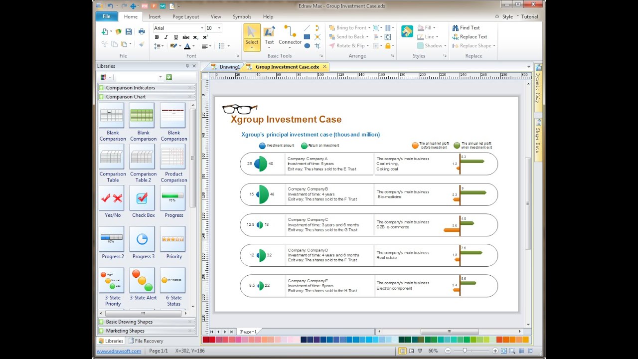 How to Create a Comparison Chart| EdrawMax