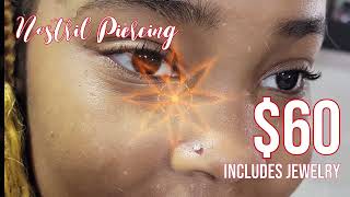 Nostril Piercing $60 - Multnomah Body Piercing