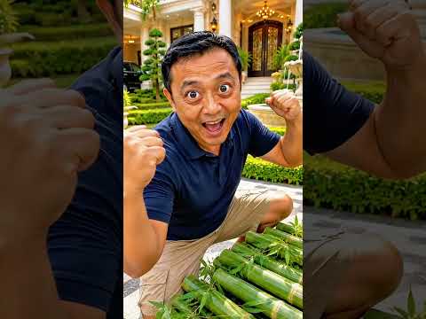 Membuat kandang ayam dari bambu dengan ayah
