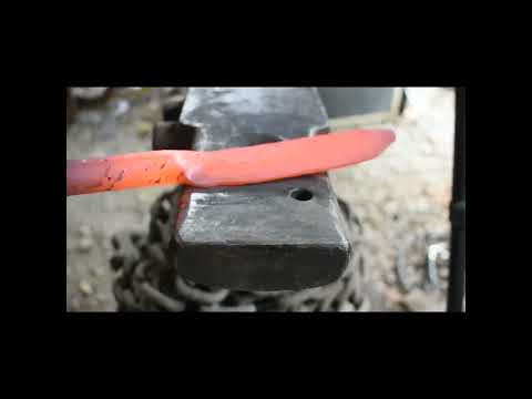 Forging an integral hunter (Full video on my channel page) #forged #blacksmith