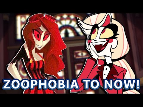 All Hazbin Hotel Character Re-Designs from the Zoophobia Comics to Now!