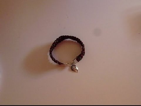 DIY: Pulsera plana con disco kumihimo redondo