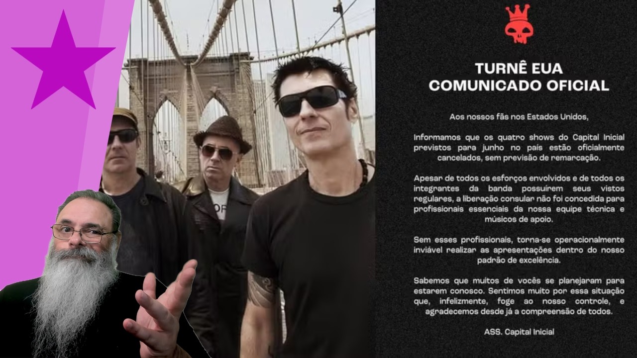 CAPITAL INICIAL cancela SHOWS nos EUA porque NÃO conseguiram VISTOS, mas ESTÁ ESTRANHO