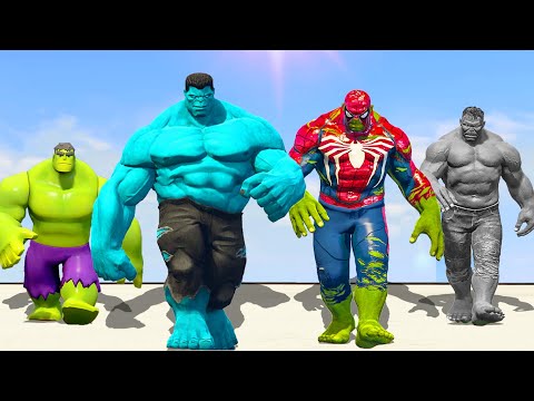 Hulk Lucifer SMASH Blue Hulk & Spider Hulk & Grey Hulk - What If