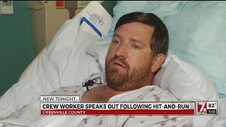 Crew worker speaks out following hit-and-run