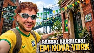 VISITEI O BAIRRO BRASILEIRO EM NOVA YORK! - Vlog