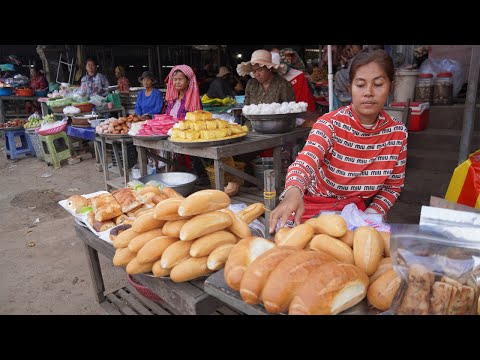 COMPILATION Countryside Market In Kandal Province - Daily Lifestyle Of Vendors In Countryside Market