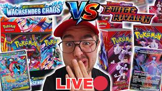 Pokémon WACHSENDES CHAOS VS. EWIGE RIVALEN 🔥 72 BOOSTER | LIVE 🔴