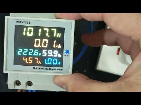 New Design Din Rail Multi-Function Meter D52-2066 - Unboxing & Testing