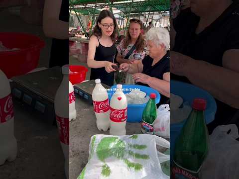 Visiting a farmers market in Šabac, Serbia ❤️